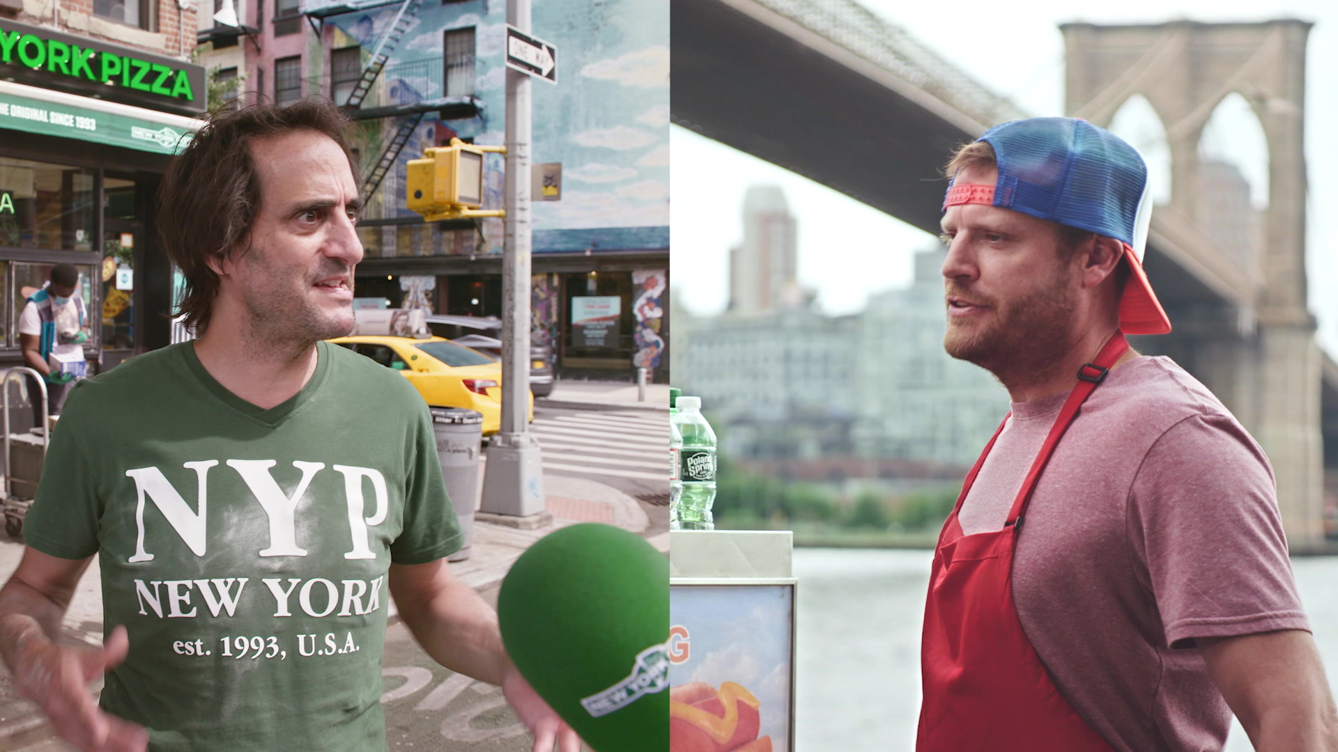 Beeld uit New York Pizza 'Hot Dog Pizza'